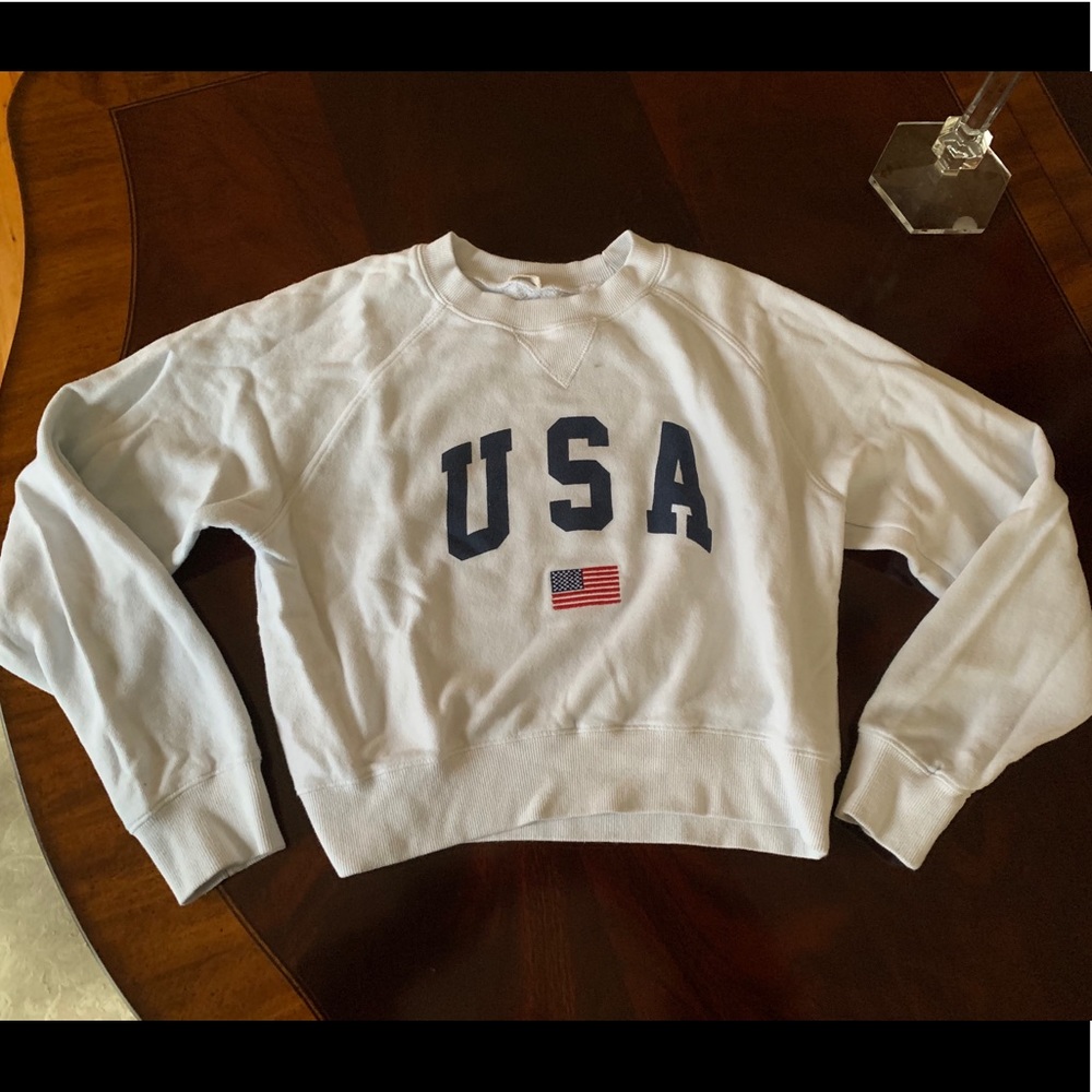 White USA Sweater